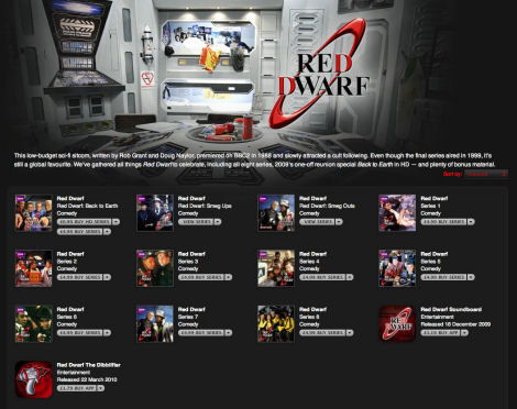 All New iTunes Red Dwarf Room