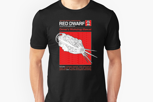 red dwarf quarantine t shirt